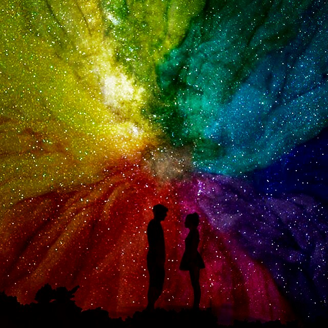 This visual is about waprainbows rainbow couple colorful colorsplash #wapra...